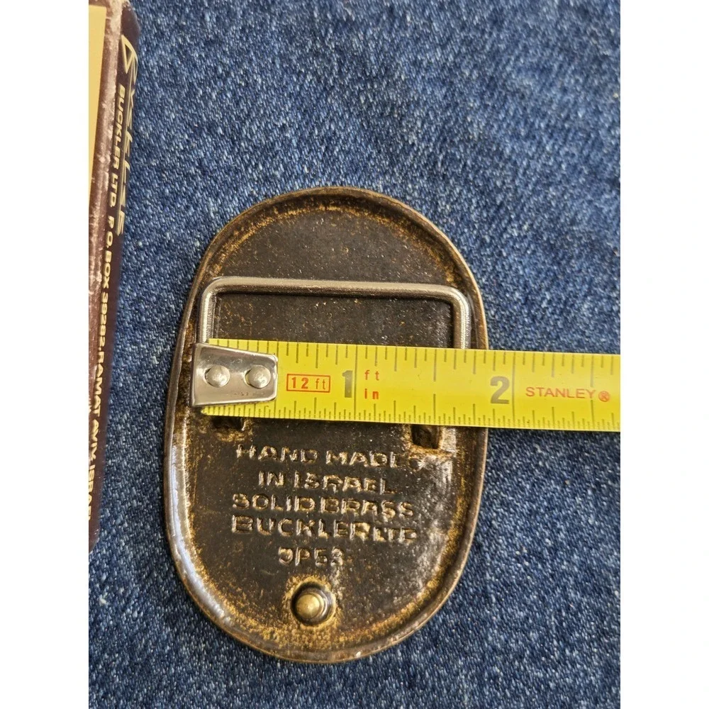 Israel Defense Forces - Solid Brass Belt Buckle - NIB Rare & Handmade